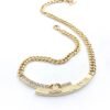 18K CC Diamonds Choker Necklace