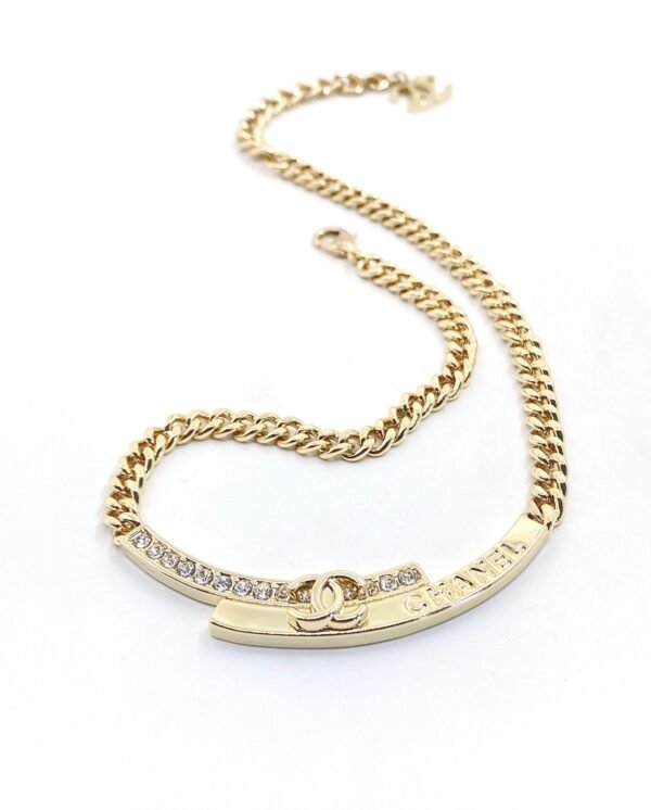 18K CC Diamonds Choker Necklace