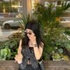 18K CC Black Logo Open Cuff Bracelet