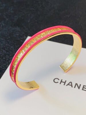 18K CC Pink Open Cuff Bracelet