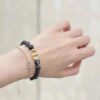 18K CD 30 Montaigne Black Pearls Bracelet