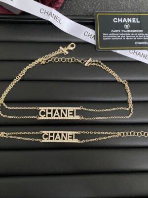 18K CC Letter Diamond Bracelet