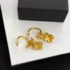 18K CC Flowers Earrings