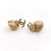 18K CC Flowers Earrings