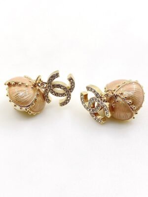 18K CC Flowers Earrings