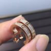 18K Love Pave Diamonds Earrings