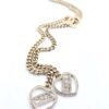 18K CC Heart Chain Necklace