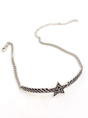 18K CC Star Diamonds Necklace
