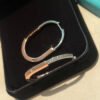 18K T Lock Diamond Earrings