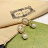 18K Double G Flower Pearl Earrings