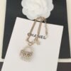 18K CC Bag Pendant Pearl Bracelet