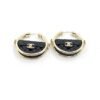 18K CC Black Bag Earrings
