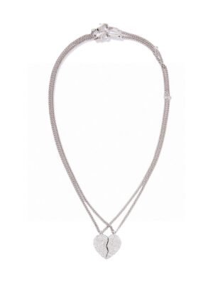 18K BB Lovelock Set Of Two Silver-tone Crystal Necklaces