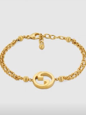 18K Double G Blondie Interlocking G Bracelet
