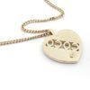 18K CC Heart Diamond Chain Necklace