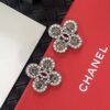 18K CC Flower Crystals Earrings