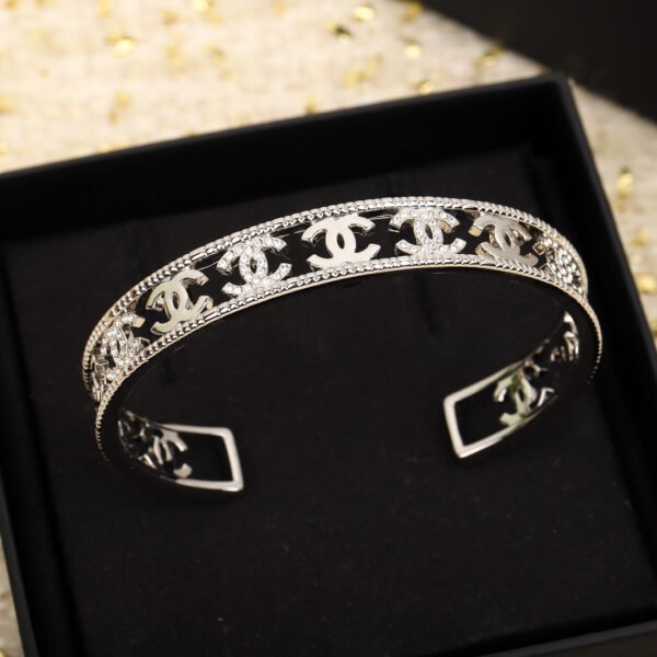 18K CC Open Cuff Bracelet