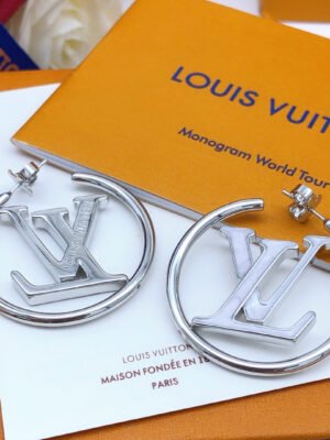 18K Louis Louise Hoop Pearls Earrings