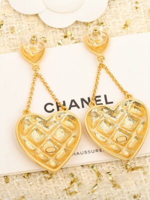 18K CC Coco Crush Heart Pendant Earrings