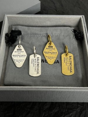 18K BB Plate Earrings