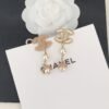 18K CC Pearl Crystals Earrings