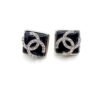 18K CC Square Earrings