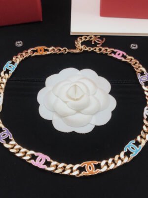 18K CC Color Chain Necklace