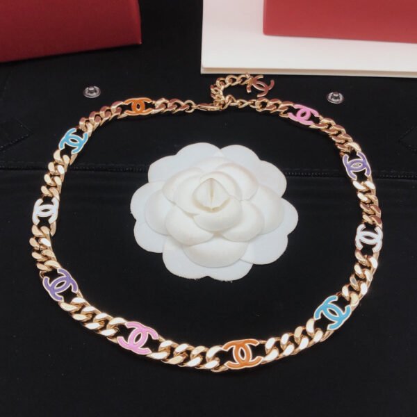 18K CC Color Chain Necklace