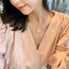 18K Rose De No?l Clip Pendant Necklace
