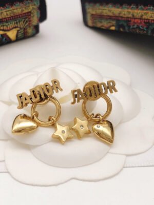 18K CD J'Adior Star Earrings