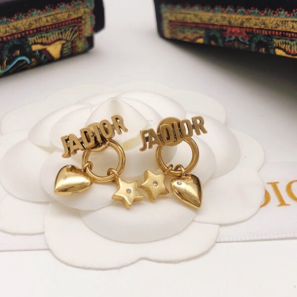 18K CD J'Adior Star Earrings