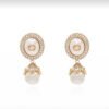 18K Double G Pearl Earrings