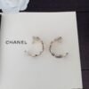 18K CC Black Crystals Earrings