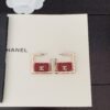 18K Red Bag Pendant Earrings