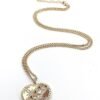 18K CC Heart Diamond Chain Necklace