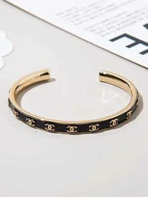 18K CC Open Cuff Bracelet