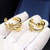 18K Triomphe Heart Earrings