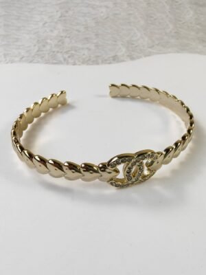 18K CC Diamonds Cuff Bracelet