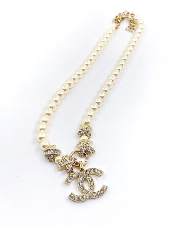 18K CC Pearls Chain Necklace