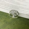 Double G Interlocking G Wide Open Ring