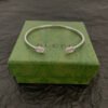 18K Double G Running Diamond Cuff Bracelet