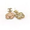 18K CC Pink Flower Earrings