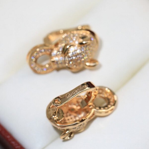 18K Panth¨¨re De Diamond Earrings