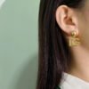 18K DG Gold Earrings