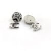 18K CC Diamond Earrings