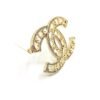 18K CC Script Diamonds Brooch