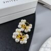 18K Triomphe Two-Rows Pearl Earrings