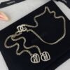 18K CC Heart Chain Necklace