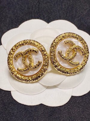 18K CC Crystal Earrings