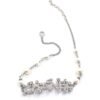 18K CC Crystals Necklace